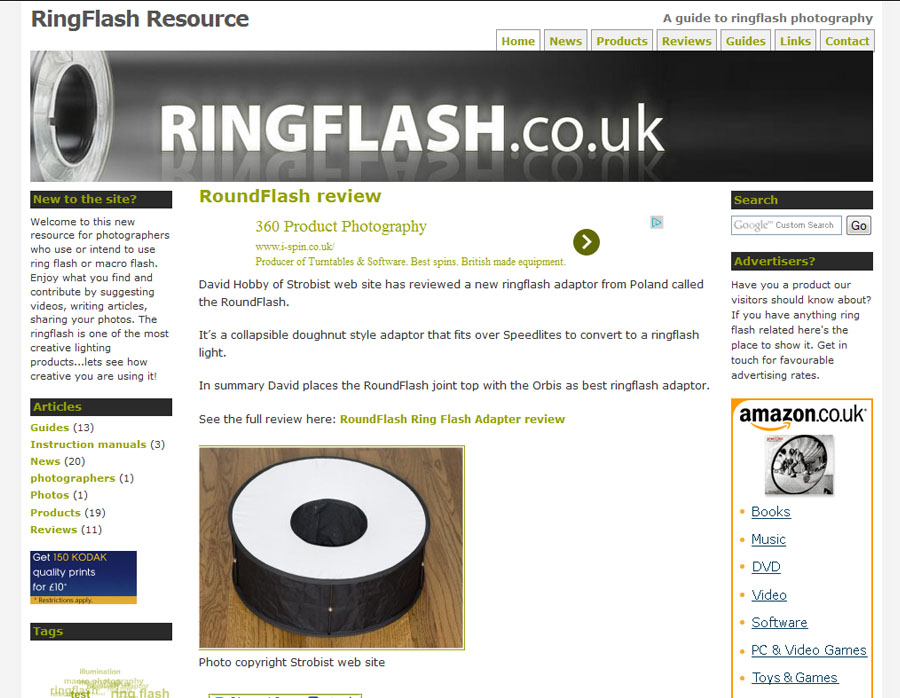 Ring Flash.co.uk website